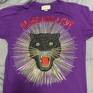 Rarely Used Authentic Gucci Blind For Love T Shirt.